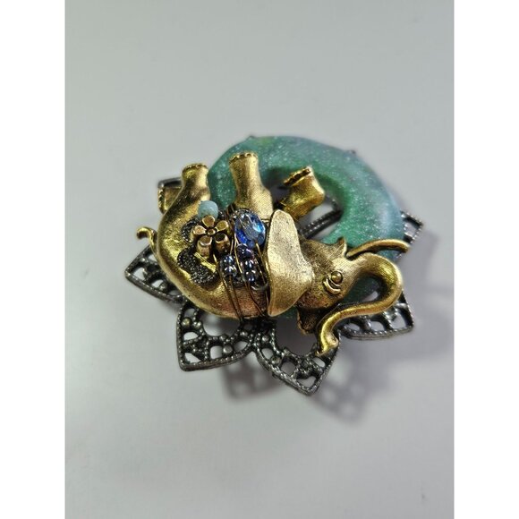 **Final Sale** Cara Stimmel Ltd elephant brooch - Picture 8 of 10